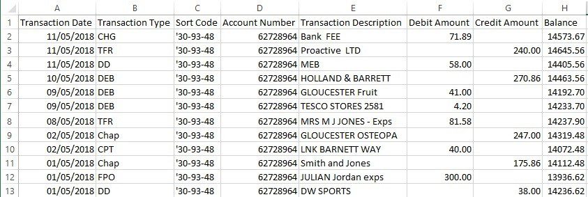 How Do I Import A Bank Statement?