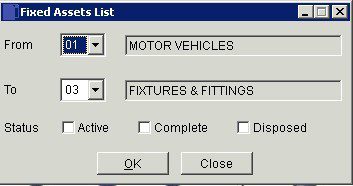 Assets - List By Category