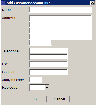 Sales Ledger - Create And Edit Customer Accounts