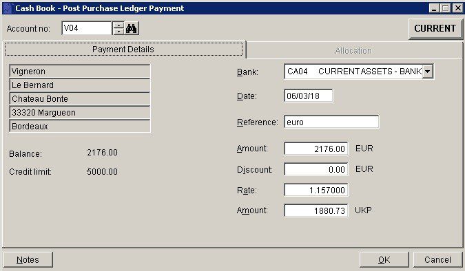 How Do I Record A Supplier Invoice Payment In Foreign Currency?