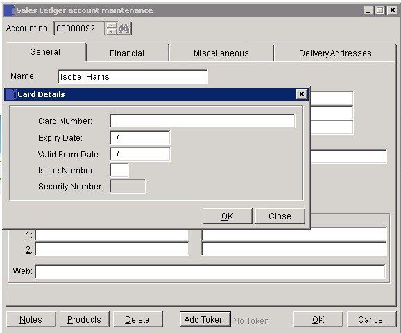 Sales Ledger - Process Debit and Credit Card Transactions