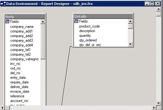 File Menu - Stationery Design - Data Environment