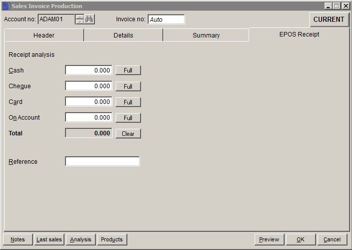 Sales Ledger - Produce Invoices