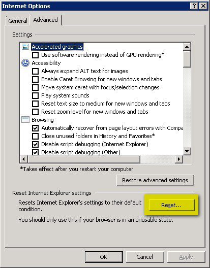 Internet Explorer Security Warning