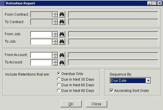 Costing - Contracts And Jobs Reports