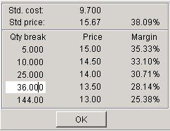 Sales Ledger - Customer Specific Prices Invoicing