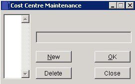 Create And Edit Cost Centres