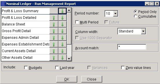 Run Management Reports