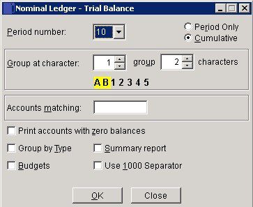 Trial Balance