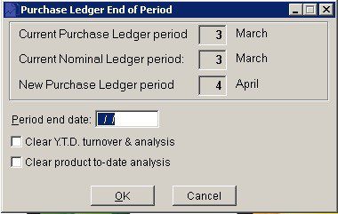 Purchase Ledger - Period End