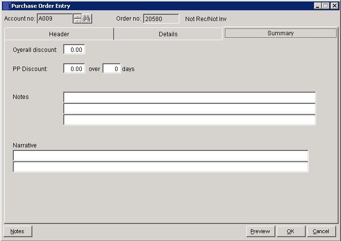 POP - Enter Purchase Orders