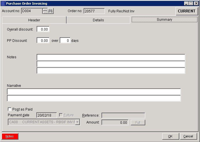 POP - Match Supplier Invoices to Purchase Orders