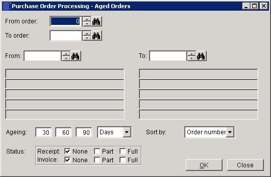 POP - Open Purchase Orders By Age