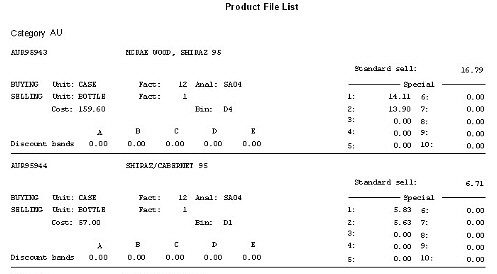 Products - Print Details