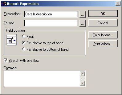 File Menu - Stationery Design - Report Expression