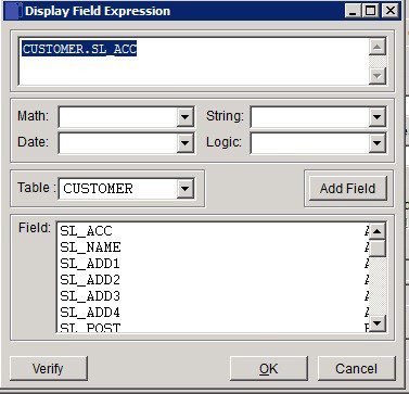 Reporter - Field Expression Builder