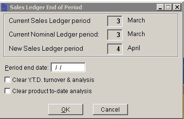 Sales Ledger - Period End