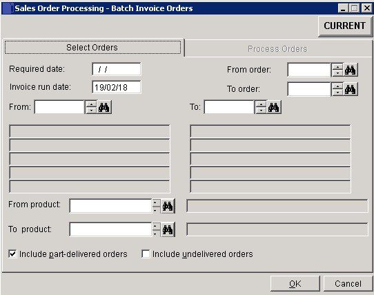 SOP - Batch Invoice Customer Orders