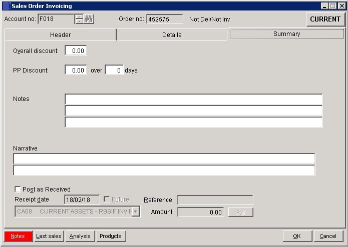 SOP - Invoice Customer Orders