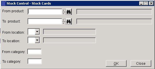 Stock - Transaction List For Individual Items (Stock Card)