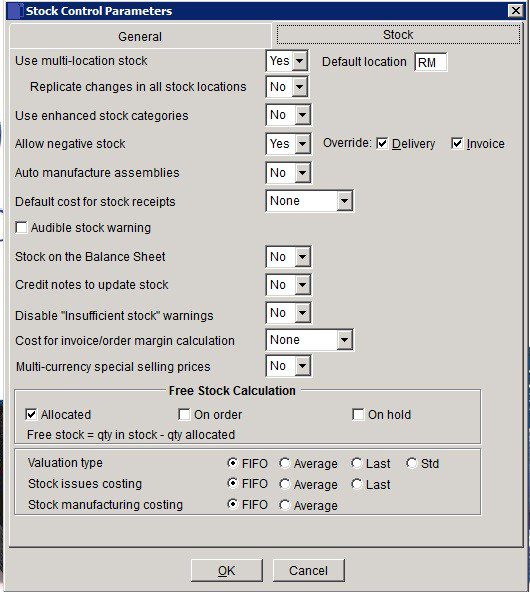 Stock Control