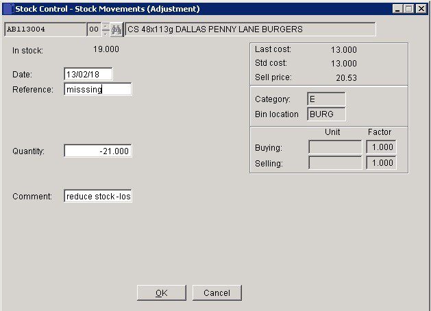 Stock - Stocktake And Other Quantity Adjustments.