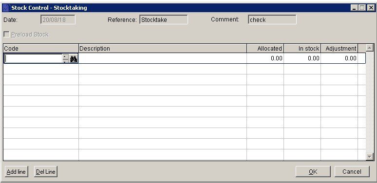 Stock - Stocktake And Other Quantity Adjustments.