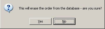 Warning - Delete Cancelled Order