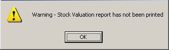 Warning - Stock Valuation Period-End