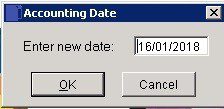 File Menu - Change Accounting Date