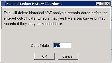 Cleardown History