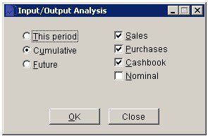 VAT Input/Output Analysis Report