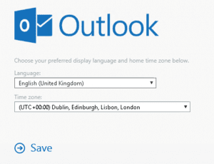 OWA sign-in regional settings