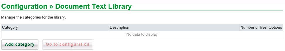 Config - Document Text Library