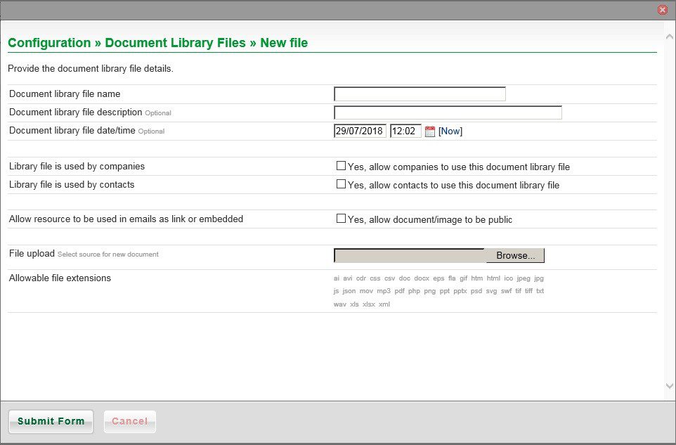 Config - Document File Library