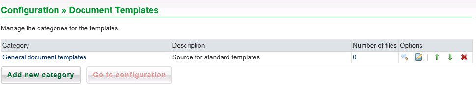 Config - Document Templates