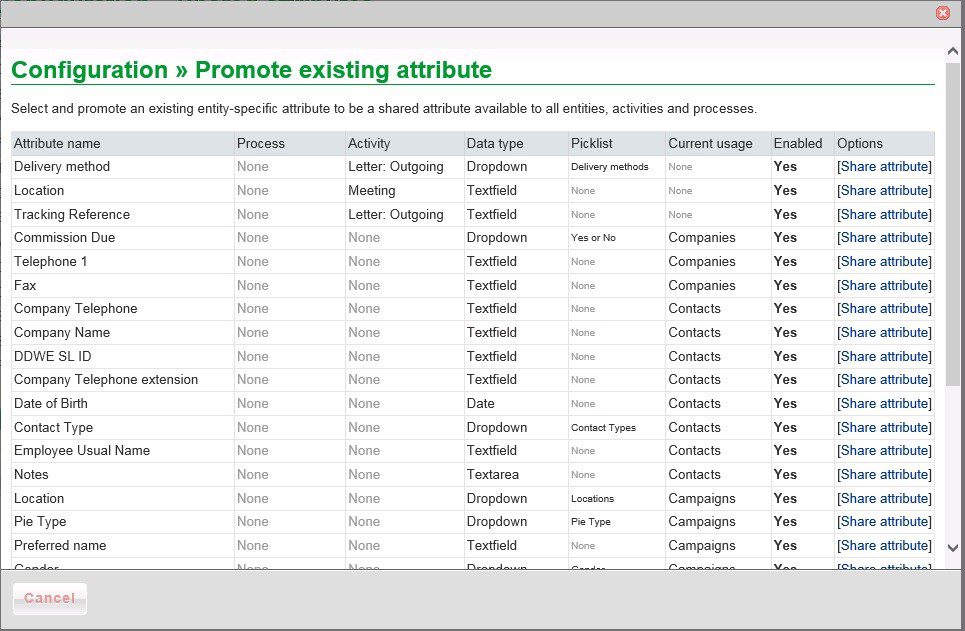 Config - Attributes And Tasks - Shared Attributes