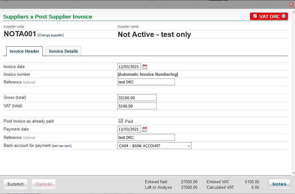 Domestic Reverse Charge (DRC)