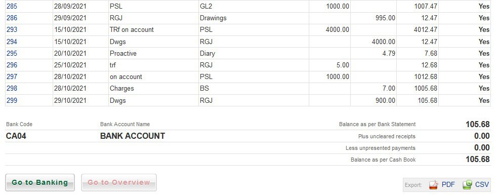 Bank Reconciliation