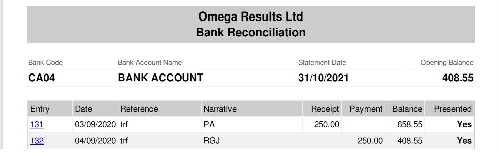 Bank Reconciliation