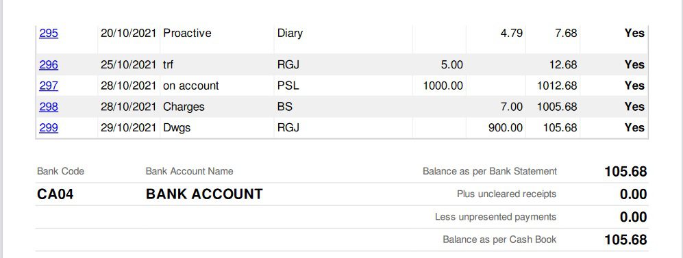 Bank Reconciliation